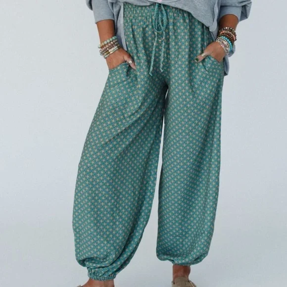 NWT THE NEST MYSTIC MIRAGE PRINTED JOGGERS - Picture 3 of 3